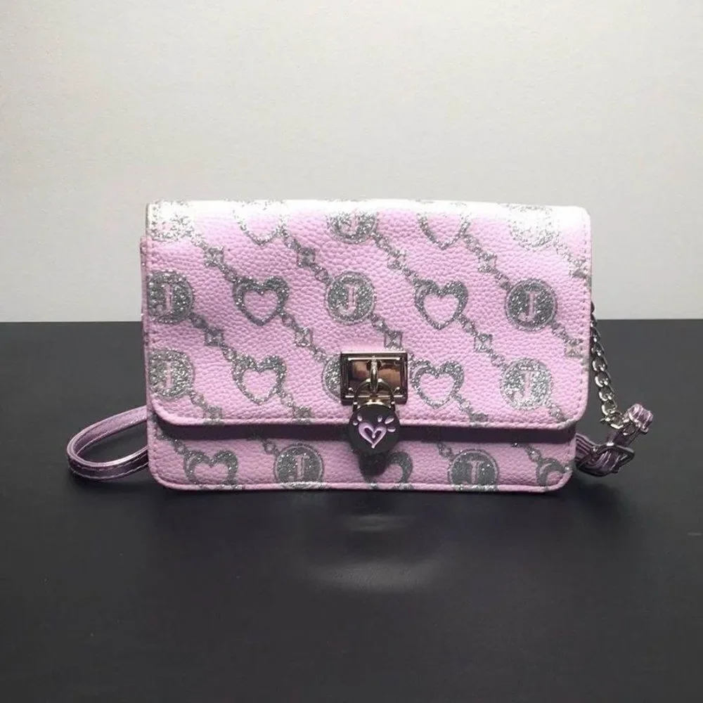 Justice Pink Silver Purse